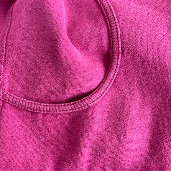 Lululemon Scuba Hoodie Short Style Pink Full Zip Size 4* - Picture 9 of 12